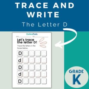 Trace & Write Letter D
