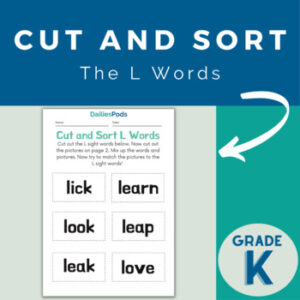 Cut and sort l words
