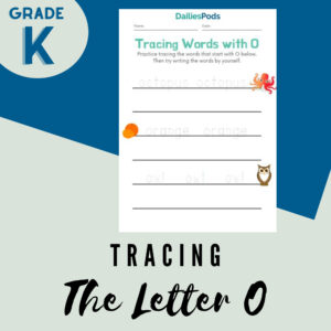 Tracing Letter O Cover